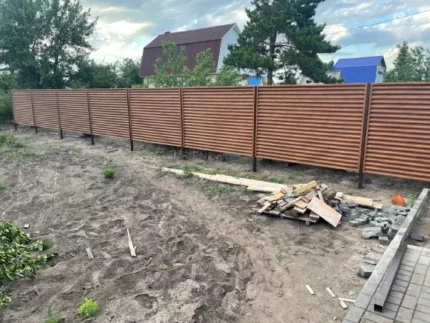 Забор жалюзи люкс под дерево